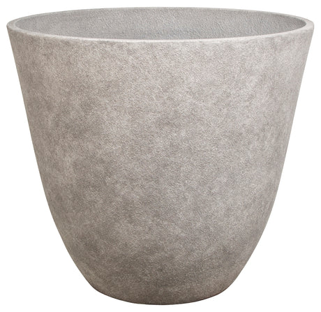 Landscapers Select PT-S044-A Planter, 22 in Dia, 20 in H, Round, Resin, Monzonite, Monzonite, Pack of 4