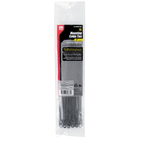 Gardner Bender 45-308MTUVB Cable Tie, Nylon, Black