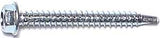 Midwest Fastener 10480 Screw, #8 Thread, 1-1/2 in L, Hex Drive, Self-Drilling Point, Steel, Zinc