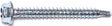 Midwest Fastener 10480 Screw, #8 Thread, 1-1/2 in L, Hex Drive, Self-Drilling Point, Steel, Zinc