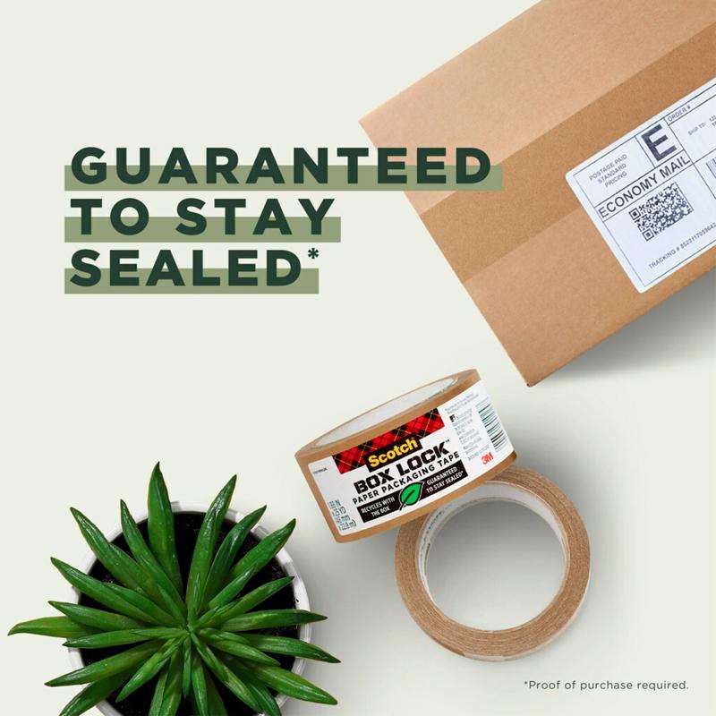 Scotch Box Lock 1.88 in. W X 25 yd L Paper Tape
