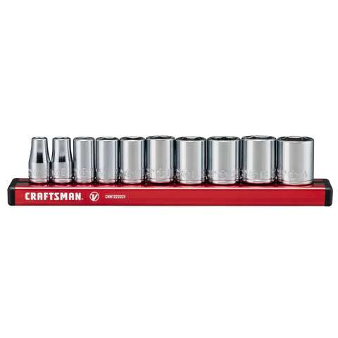 Craftsman V-Series 1/4 in. drive Metric 6 Point Socket Set 10 pc