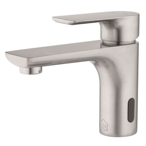 Homewerks Brushed Nickel Motion Sensing Single-Handle Bathroom Sink Faucet 2 in.