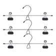 Whitmor 2 in. H X 13 in. W X 4 in. L Steel Black Skirt/Slack Hanger 3 pk