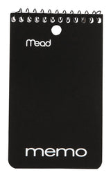Mead 3 in. W X 5 in. L Wide Ruled Spiral Assorted Memo Book, Pack of 12