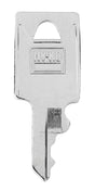 Hy-Ko 1101070S Key Blank, Brass, Nickel-Plated, For: Samsonite 70S Locks, Pack of 10