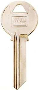 Hy-Ko 11010Y4 Key Blank, Brass, Nickel, For: Yale Cabinet, House Locks and Padlocks, Y1PDM Key Number, Pack of 10