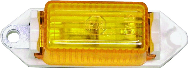 PM V107WA Marker Light, 12 V, Incandescent Lamp, Amber Lens, Screw Mounting