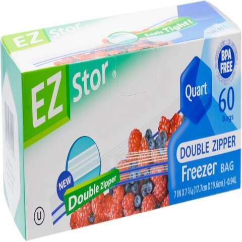 EZ-Stor Clear Storage Bag 60 pk