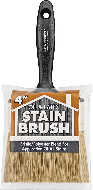 BRUSH LATEX OIL STAIN POLY 4IN