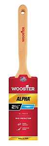 Wooster 4232-2 1/2 Paint Brush, 2-1/2 in W, 2-15/16 in L Bristle, Synthetic Bristle, Flat Sash Handle