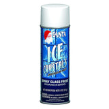 Chase Products Santa Clear Ice Crystal Window Decoration, Pack of 12