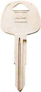 Hy-Ko 11010HY14 Automotive Key Blank, Brass, Nickel, For: Hyundai Vehicle Locks, HY14 Key Number, Pack of 10