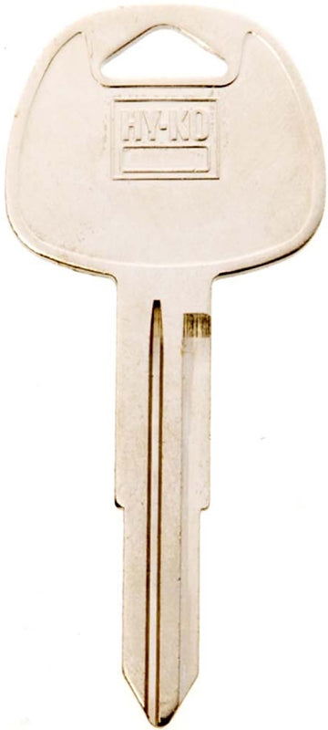 Hy-Ko 11010HY14 Automotive Key Blank, Brass, Nickel, For: Hyundai Vehicle Locks, HY14 Key Number, Pack of 10