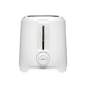 Proctor Silex 22216PS Wide Slot Toaster, 700 W, 2-Slice, Button Control, Plastic, White