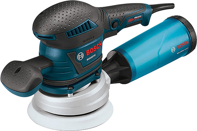 Bosch ROS65VC-6 Random Orbit Sander and Polisher, 3.3 A, 6 in Pad/Disc, Backing Pad/Disc