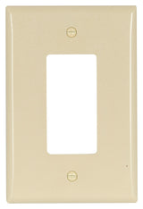Eaton Wiring Devices 2751V-BOX Wallplate, 3-1/2 in L, 5-1/4 in W, 1 -Gang, Thermoset, Ivory, High-Gloss, Pack of 10