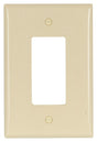 Eaton Wiring Devices 2751V-BOX Wallplate, 3-1/2 in L, 5-1/4 in W, 1 -Gang, Thermoset, Ivory, High-Gloss, Pack of 10