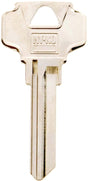 Hy-Ko 11010DE8 Key Blank, Brass, Nickel, For: Dexter Cabinet, House Locks and Padlocks, DE8 Key Number, Pack of 10