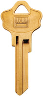 Hy-Ko 21200KW10BR Key Blank, Brass, For: Kwikset Cabinet, House Locks and Padlocks, Pack of 200