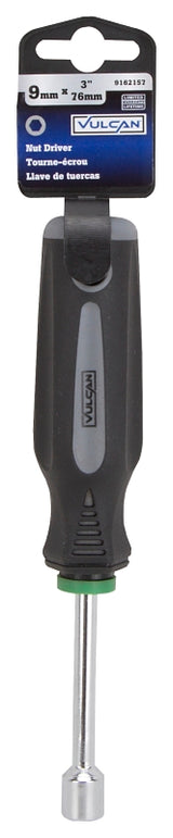 Vulcan MC-SD41 Nut Driver, 9 mm Drive, 7 in OAL, Cushion-Grip Handle, Gray and Black Handle, 3 in L Shank