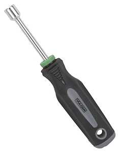 Vulcan MC-SD41 Nut Driver, 9 mm Drive, 7 in OAL, Cushion-Grip Handle, Gray and Black Handle, 3 in L Shank