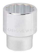 Vulcan MT-SS6042 Drive Socket, 1-5/16 in Socket, 3/4 in Drive, 12-Point, Chrome Vanadium Steel, Chrome