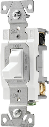Eaton Wiring Devices CSB415W Switch, 15 A, 120/277 V, 4 -Position, Screw Terminal, Nylon Housing Material, White