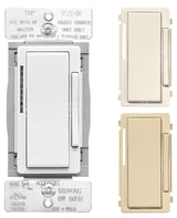 Eaton WACD-C2-SP-L Smart Accessory Dimmer, 1-Pole, 3-Way, 120 VAC, 60 Hz, Wi-Fi, Light Almond/Ivory/White