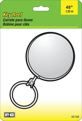 Hy-Ko KC188 Key Ring, 5-1/2 in L x 3-3/4 in W x 1/2 in H Dimensions, Chrome