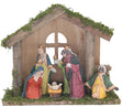 Santas Forest 89802 Nativity Set, 7 in H, Christmas, Wood/Porcelain, Colorful, Pack of 24