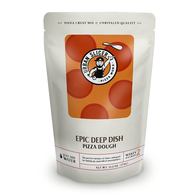 Urban Slicer Pizza Worx DDDPIZZADOUGH Detroit Deep Dish Pizza Dough, 13.2 oz Pack