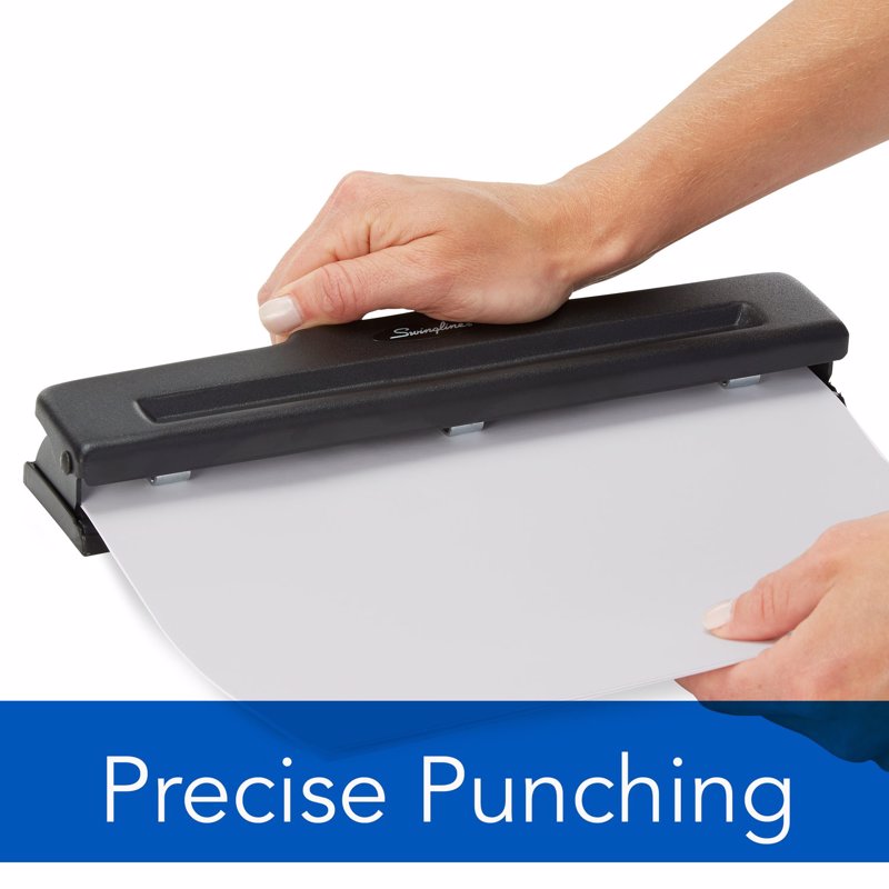Swingline Light-Duty 10 Sheet Capacity 2 or 3 Hole Paper Punch Black