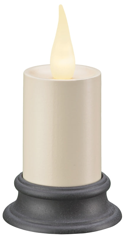 Xodus Innovations FPC1610A Votive Candle, 3.88 in H Candle, Aged Bronze/Ivory Candle, AA Alkaline Battery, LED Bulb, Pack of 6