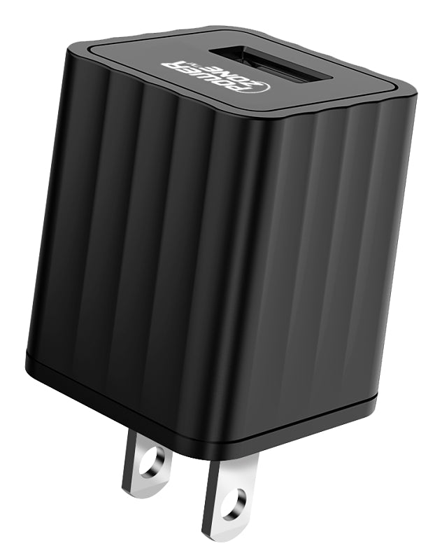 PowerZone KL-50100A USB Wall Charger, Black