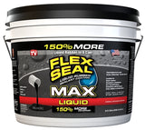 Flex Seal LFSMAXBLK02 Rubberized Coating, Black, 2.5 gal, Can