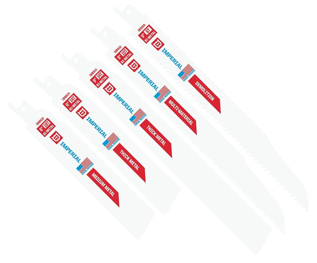 IMPERIAL BLADES IBRDV Reciprocating Saw Blade Set, Bi-Metal