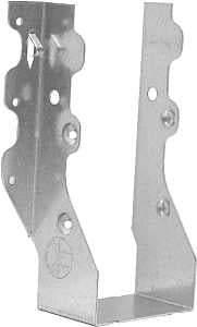 MiTek JUS28-2TZ Slant Joist Hanger, 7-1/8 in H, 2 in D, 3-1/8 in W, 2 in x 8 to 10 in, Steel, Zinc, Face Mounting, Pack of 50