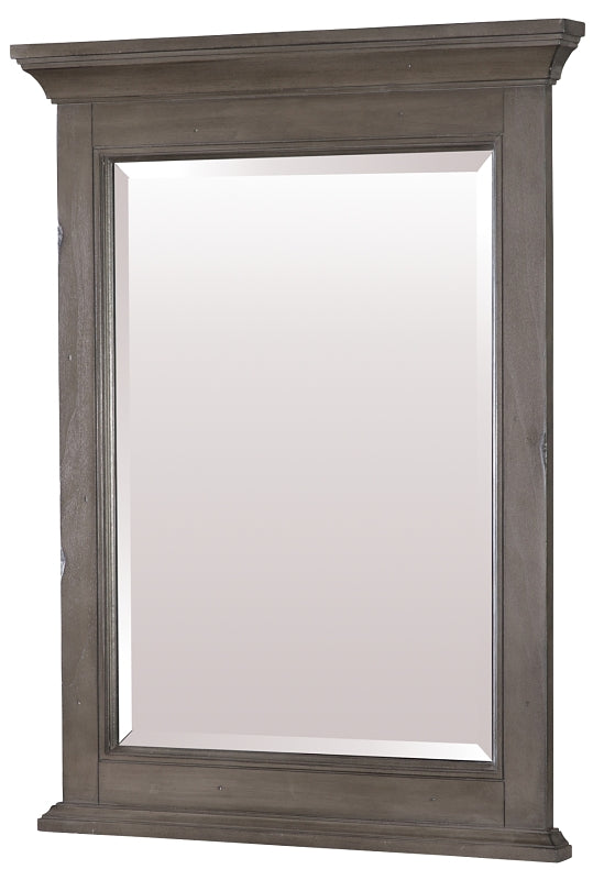 Craft + Main Brantley Series BAGM2432 Framed Mirror, Distressed Gray Frame, Rectangular, 24 in W, 32 in H, Wood Frame