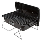 Omaha YS1082 Portable Charcoal Grill, 2-Grate, 168 sq-in Primary Cooking Surface, Black, Steel Body