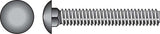 HILLMAN 5/16 in. X 2 in. L Hot Dipped Galvanized Steel Carriage Bolt 100 pk