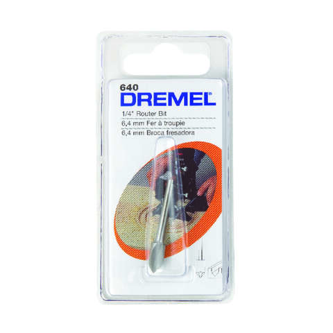 Dremel 1/4 in. X 1-1/2 in. L High Speed Steel High Speed Router Bit 1 pk