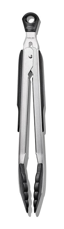 Good Grips 1054627V4 Serving Tongs, 9 in L, Stainless Steel