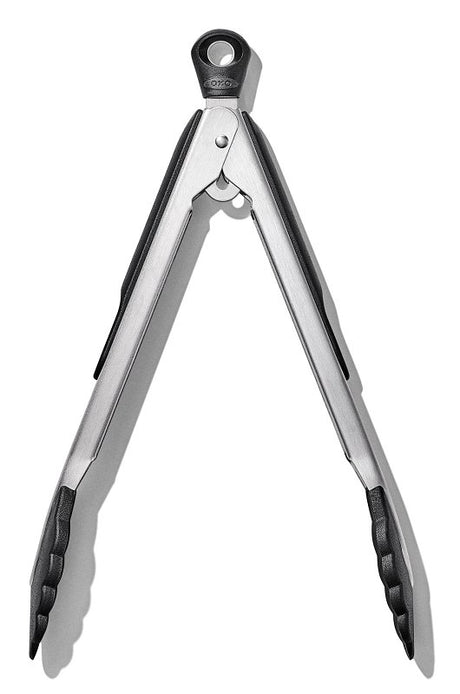 Good Grips 1054627V4 Serving Tongs, 9 in L, Stainless Steel