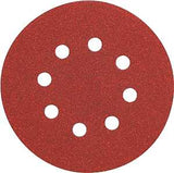 DEWALT DW4309 Sanding Disc, 5 in Dia, Coated, 80 Grit, Medium, Aluminum Oxide Abrasive, Paper Backing, 8-Hole