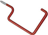 Crawford SS17-25 Storage Hook, 50 lb, Screw, Steel, Red