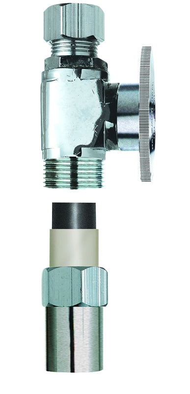 Plumb Pak PP32-2PCLF Transition Valve, 1/2 x 3/8 in Connection, CPVC x Tube