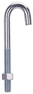 ProSource LR323 J-Bolt, 6 in L, 430 lbs Working Load, Zinc, Pack of 10