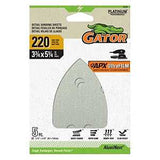 Gator 5174 Mouse Sander Abrasive Sheet, 5-1/4 in L, 3-3/4 in W, Very Fine, 220 Grit, Aluminum Oxide Abrasive