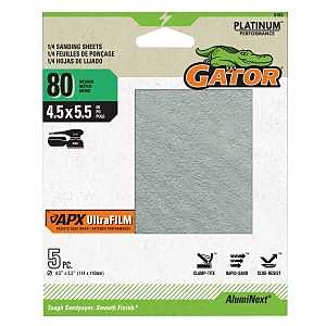 PAPER SAND 1/4 80GRT 4.5X5.5IN